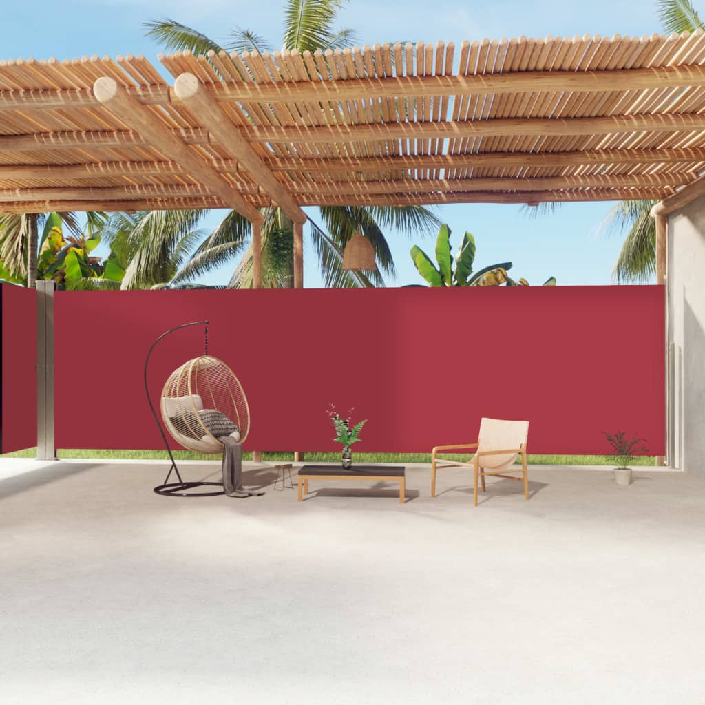 Parabrisas Vidaxl extensible 220x1200 cm rojo