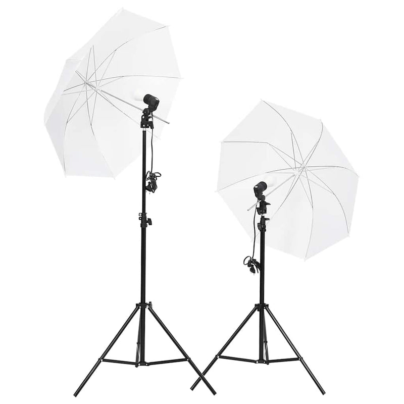 Vidaxl Studio Lighting Set con treppiedi e ombrelli