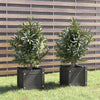 Vidaxl Fioter 2 PCS 31x31x31 cm Grigio in pino solido