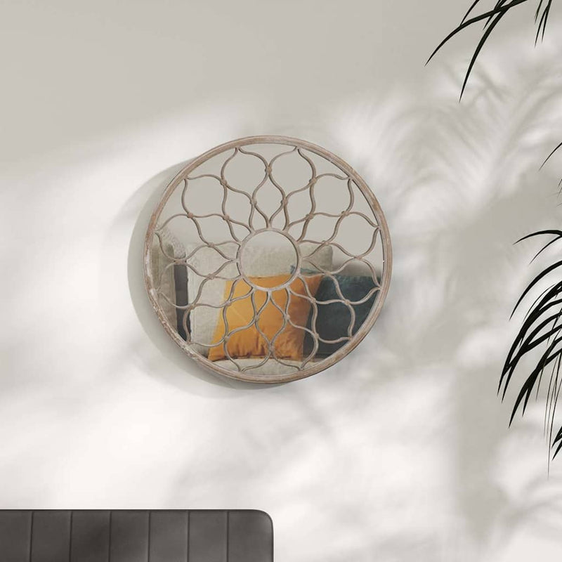 Vidaxl Mirror alrededor de 40x3 cm de arena de hierro