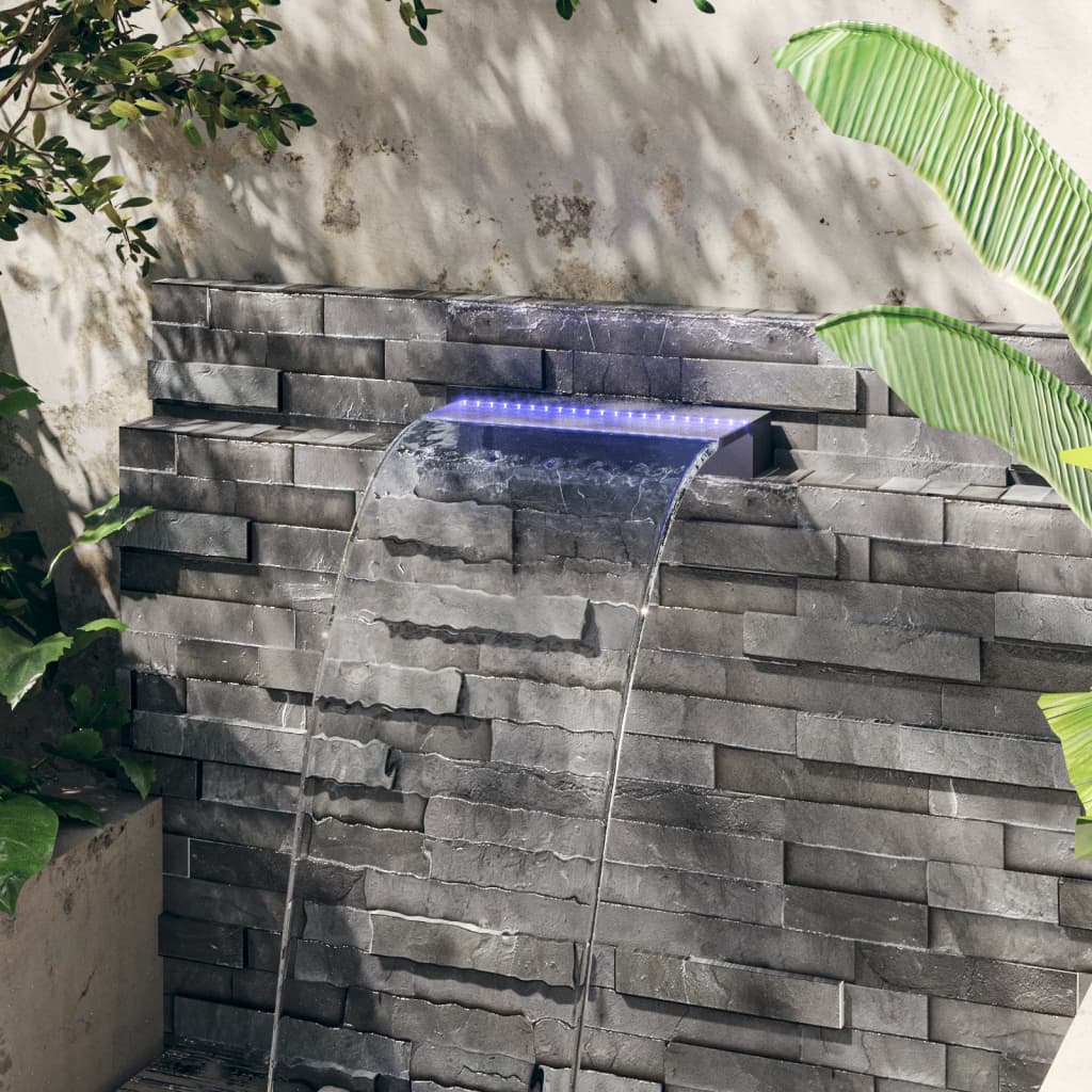 Vidaxl Waterfall Overde con LED RGB 45 cm acrilico