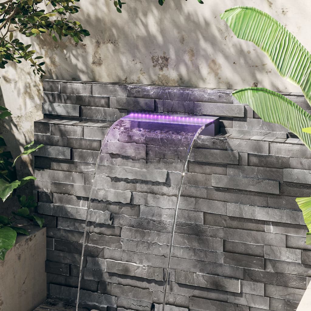 Vidaxl Waterfall Overde con LED RGB 45 cm acrilico