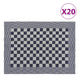 VIDAXL CANDO CUSCINE 20 ST 50x70 cm di cotone blu e bianco