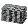 VIDAXL CANDO CUSCINE 10 ST 50x70 cm di cotone bianco e nero