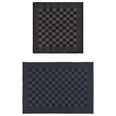 Vidaxl Set di panno da cucina a 20 pezzi Black e grigio