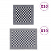 Vidaxl Juego de tela de cocina de 20 piezas Algodón azul y blanco