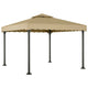 Vidaxl Arbor 3x3 M Alluminio e Taupe in acciaio