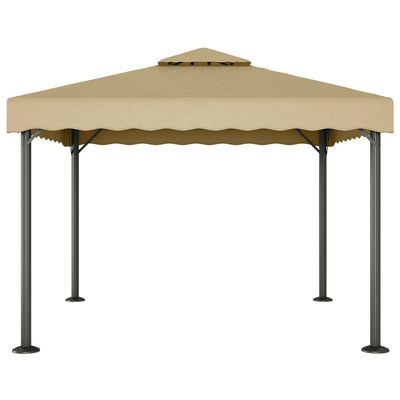 Vidaxl Arbor 3x3 M Alluminio e Taupe in acciaio