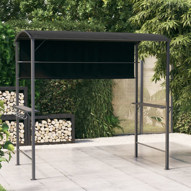 Arbor Vidaxl con techo 220x110x200 cm de antracita