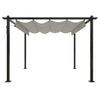 Vidaxl Garden Pracor con tetto estesibile 3x3 m crema
