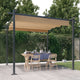 Vidaxl Garden Pracor con techo extensible de 3x3 m taupe