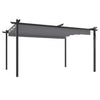 Vidaxl Garden Pracor con tetto estensibile 4x3 M antracite