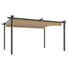 Vidaxl Garden Pracor con techo extensible 4x3 M Taupe