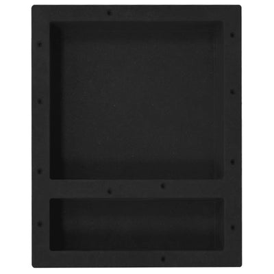 Vidaxl Shower con 2 compartimentos 41x51x10 cm Matte Black