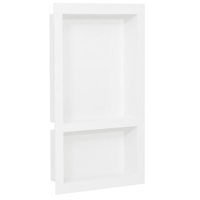 Vidaxl Shower con 2 compartimentos 41x69x9 cm de alto brillo blanco