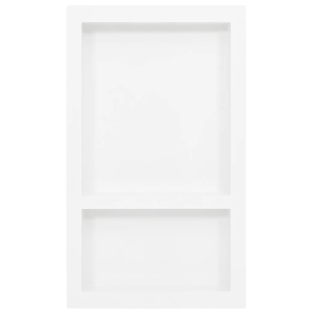 Doccia Vidaxl con 2 scomparti 41x69x9 cm di bianco lucido
