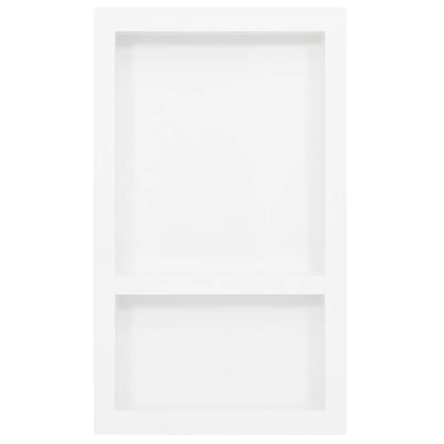 Vidaxl Shower con 2 compartimentos 41x69x9 cm de alto brillo blanco