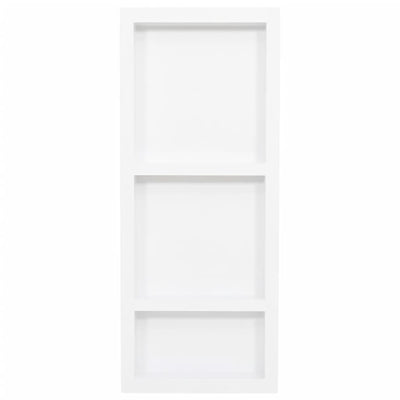 Vidaxl Shower con 3 compartimentos 41x99x9 cm de alto brillo blanco