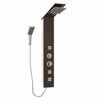 Vidaxl System Pannel System Glas Brown