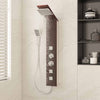 Vidaxl System Pannel System Glas Brown