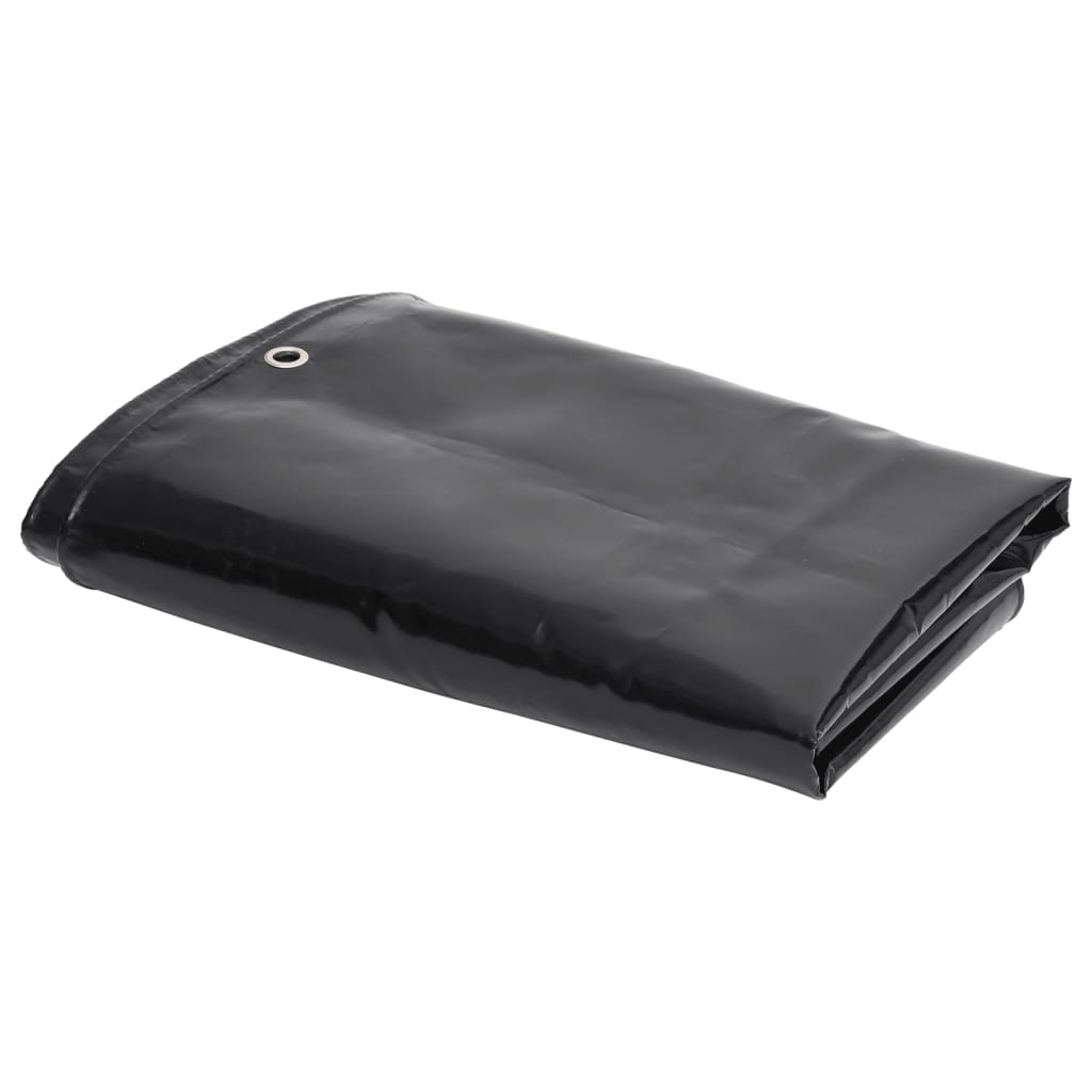 VidaXL lona 650 g m² 5x6 m negro