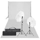 Vidaxl Photo Studio Set con set di illuminazione e sfondo