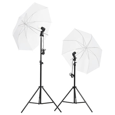 Vidaxl Photo Studio Conjunto de iluminación y fondo