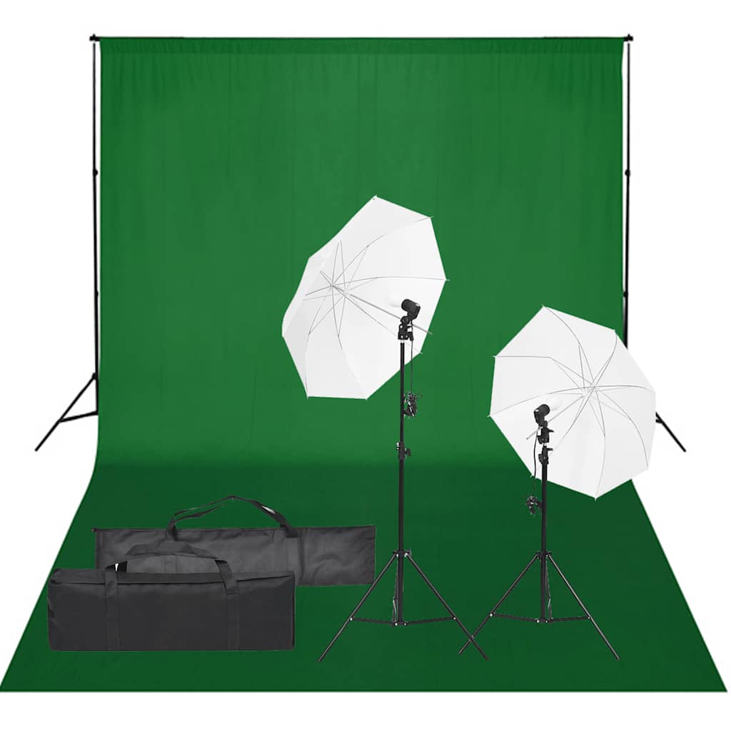 Vidaxl Photo Studio Set con set di illuminazione e sfondo