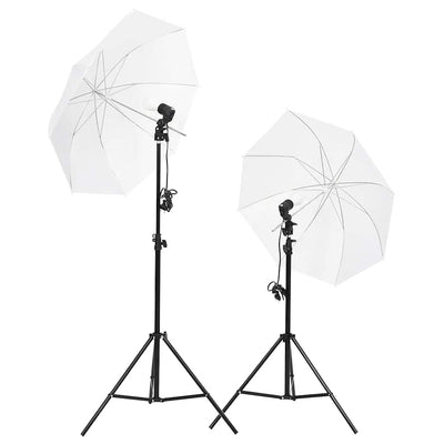 Vidaxl Photo Studio Conjunto de iluminación y fondo