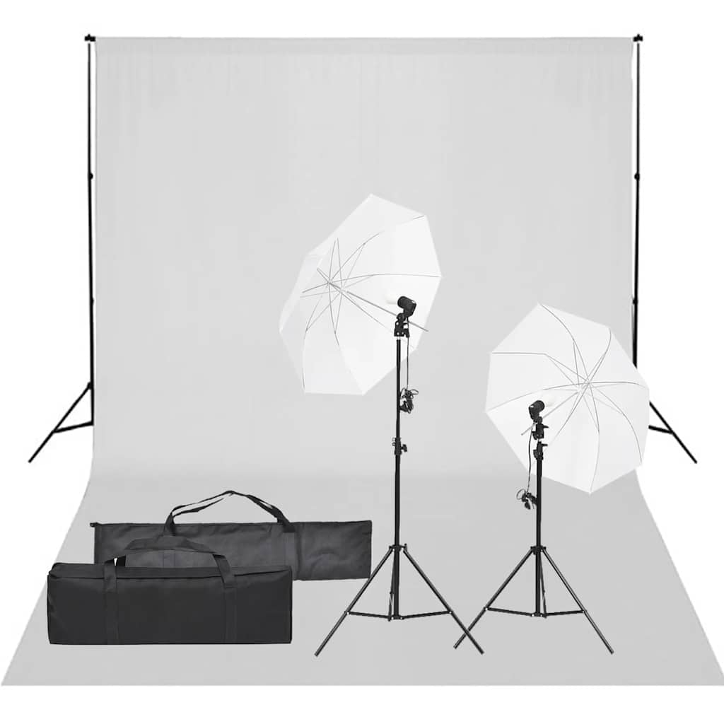 Vidaxl Photo Studio Set con set di illuminazione e sfondo