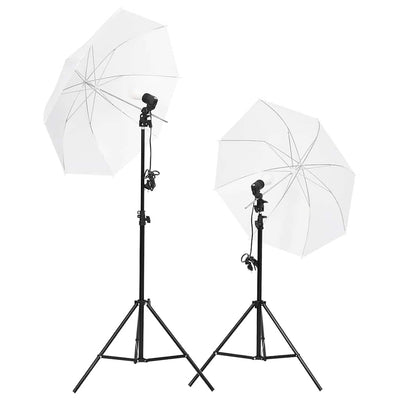 Vidaxl Photo Studio Conjunto de iluminación, fondo y reflector