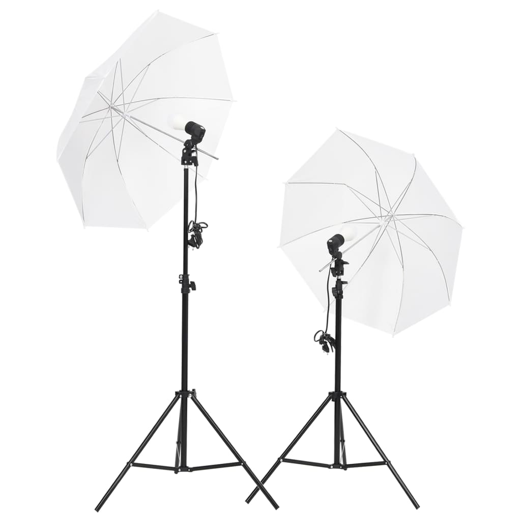Vidaxl Photo Studio Set con set di illuminazione, sfondo e riflettore