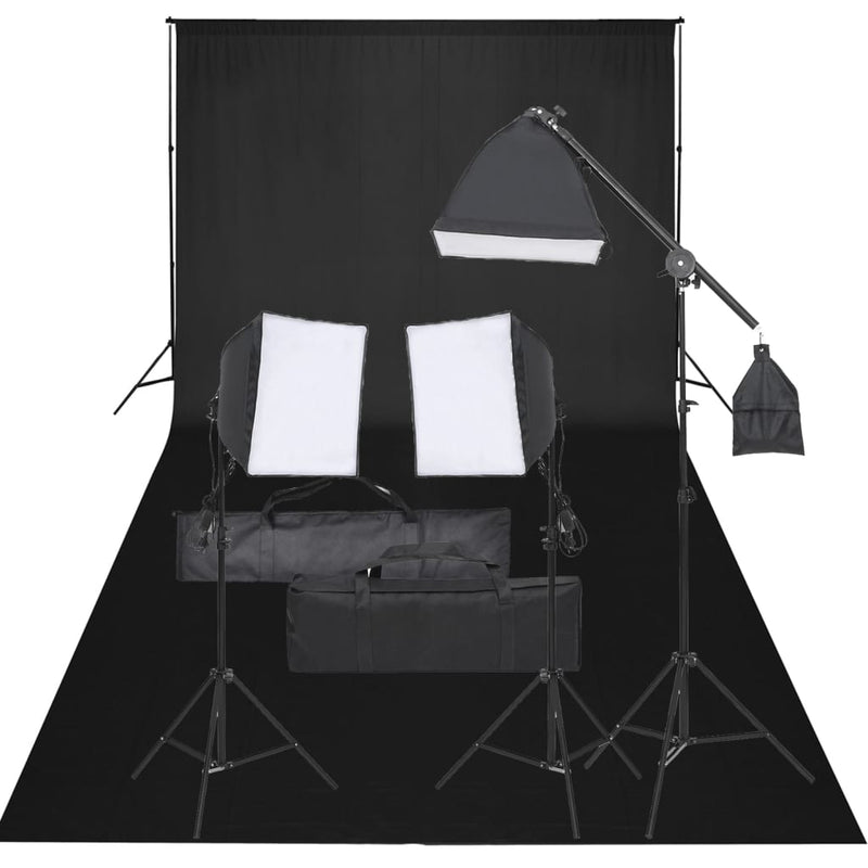 Vidaxl Photo Studio Set con set di illuminazione e sfondo