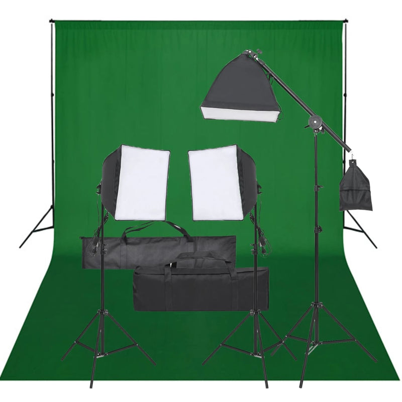 Vidaxl Photo Studio Set con set di illuminazione e sfondo