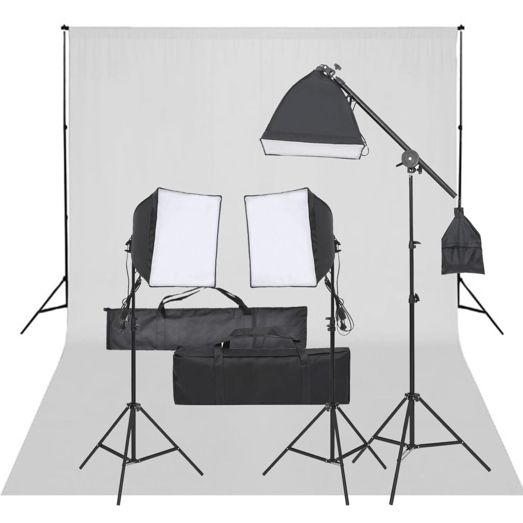 Vidaxl Photo Studio Set con set di illuminazione e sfondo