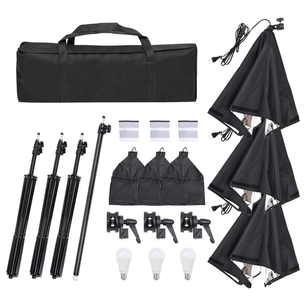 Vidaxl Photo Studio Set con set di illuminazione e sfondo