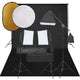 Vidaxl fotostudioset met verlichtingsset, achtergrond en reflector
