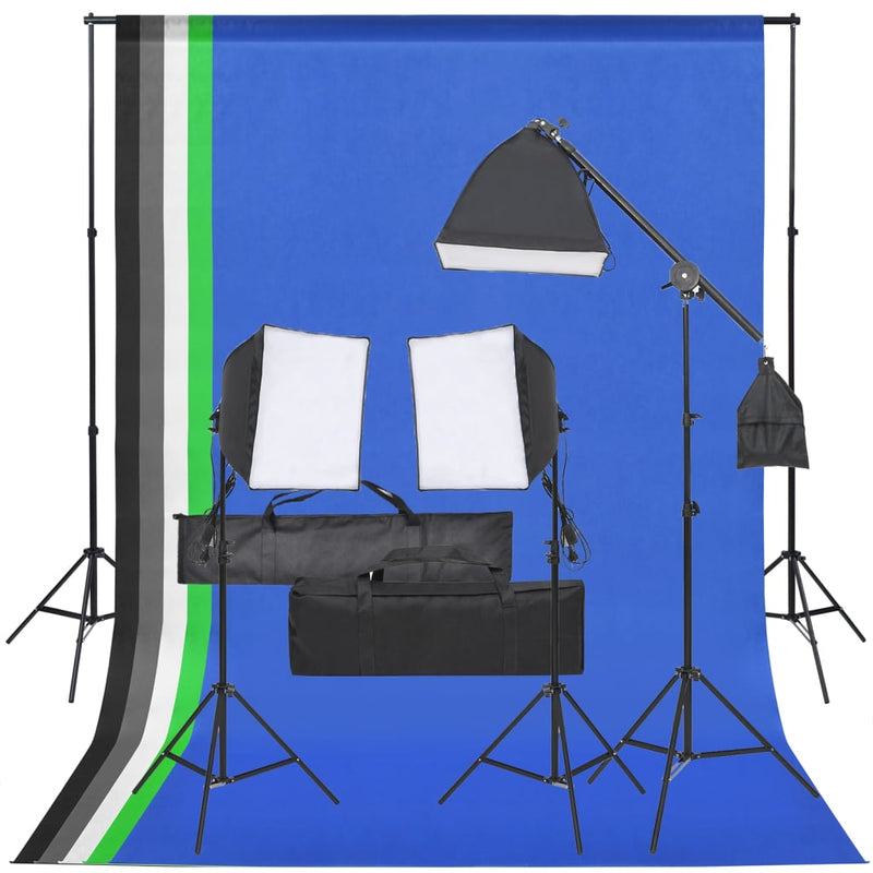 Vidaxl Photo Studio Set con set di illuminazione e sfondo