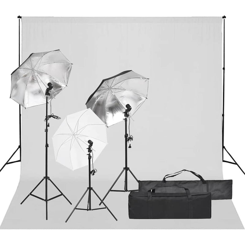 Vidaxl Photo Studio Set con set di illuminazione e sfondo