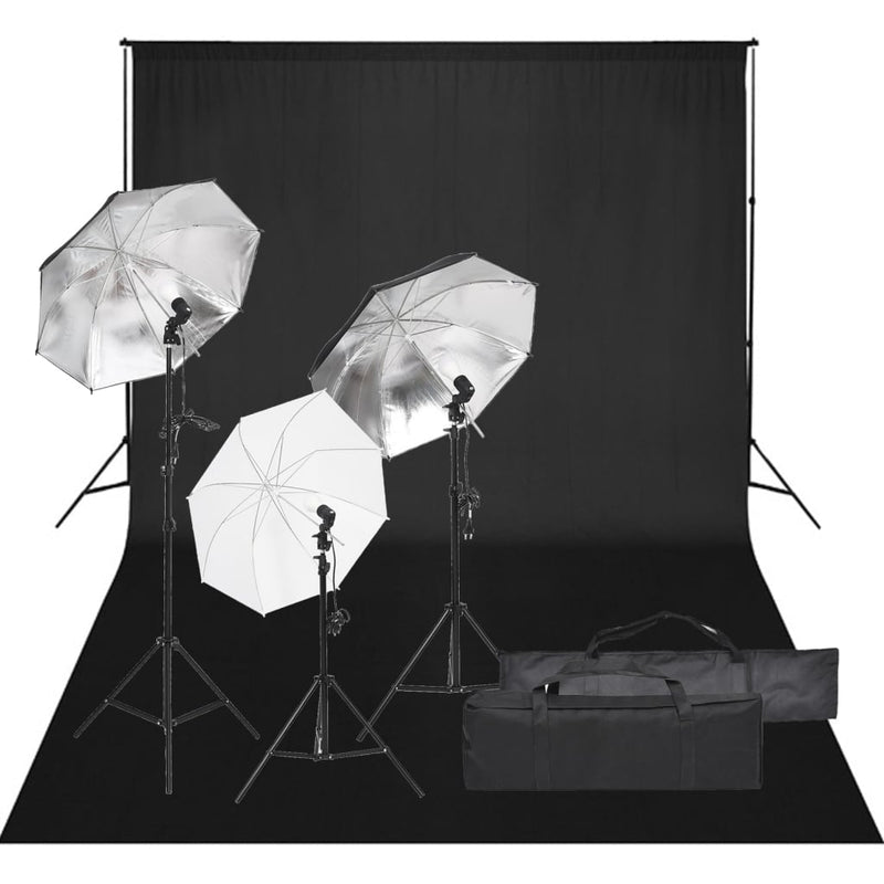 Vidaxl Photo Studio Set con set di illuminazione e sfondo