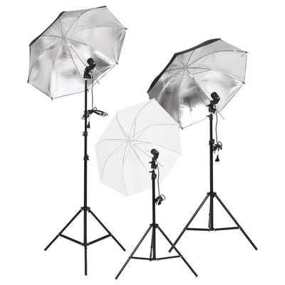 Vidaxl Photo Studio Conjunto de iluminación y fondo