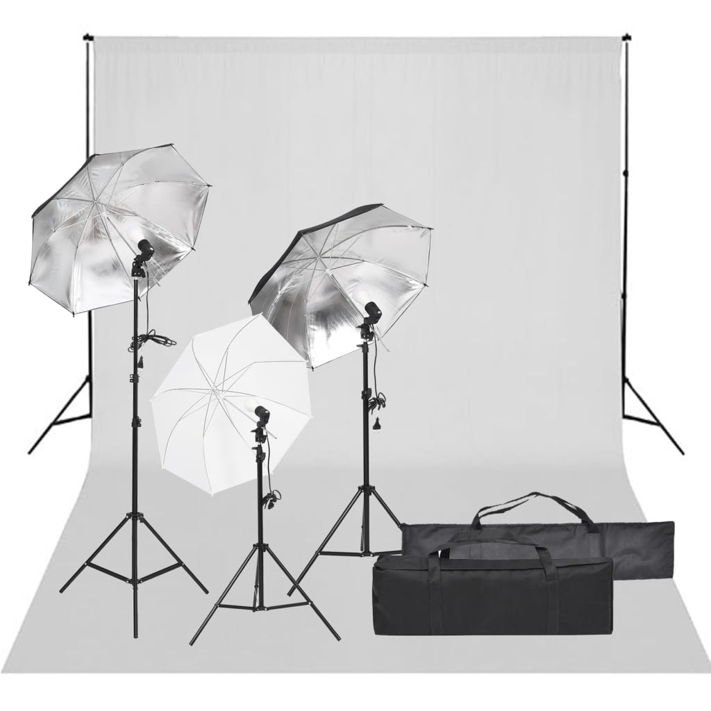 Vidaxl Photo Studio Set con set di illuminazione e sfondo