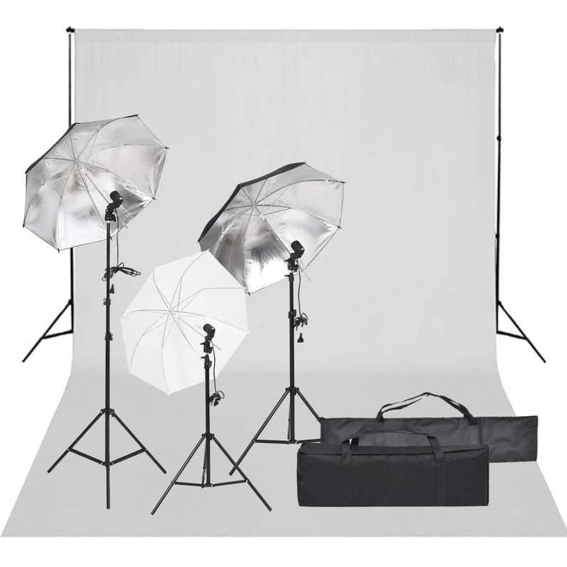 Vidaxl Photo Studio Set con set di illuminazione e sfondo