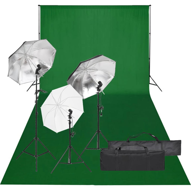 Vidaxl Photo Studio Set con set di illuminazione e sfondo