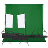 Vidaxl Photo Studio Conjunto de iluminación y fondo