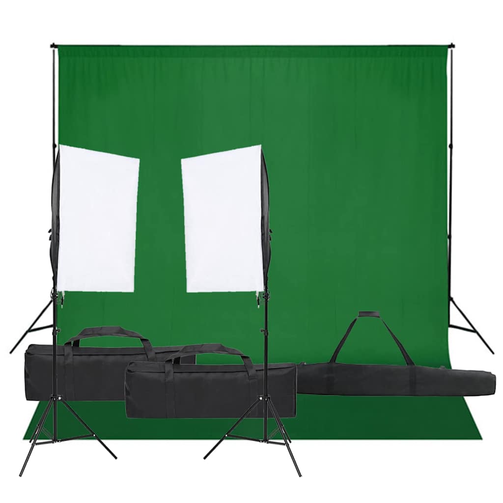 Vidaxl Photo Studio Set con set di illuminazione e sfondo