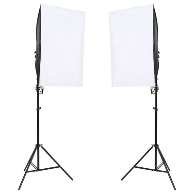 Vidaxl Photo Studio Conjunto de iluminación y fondo