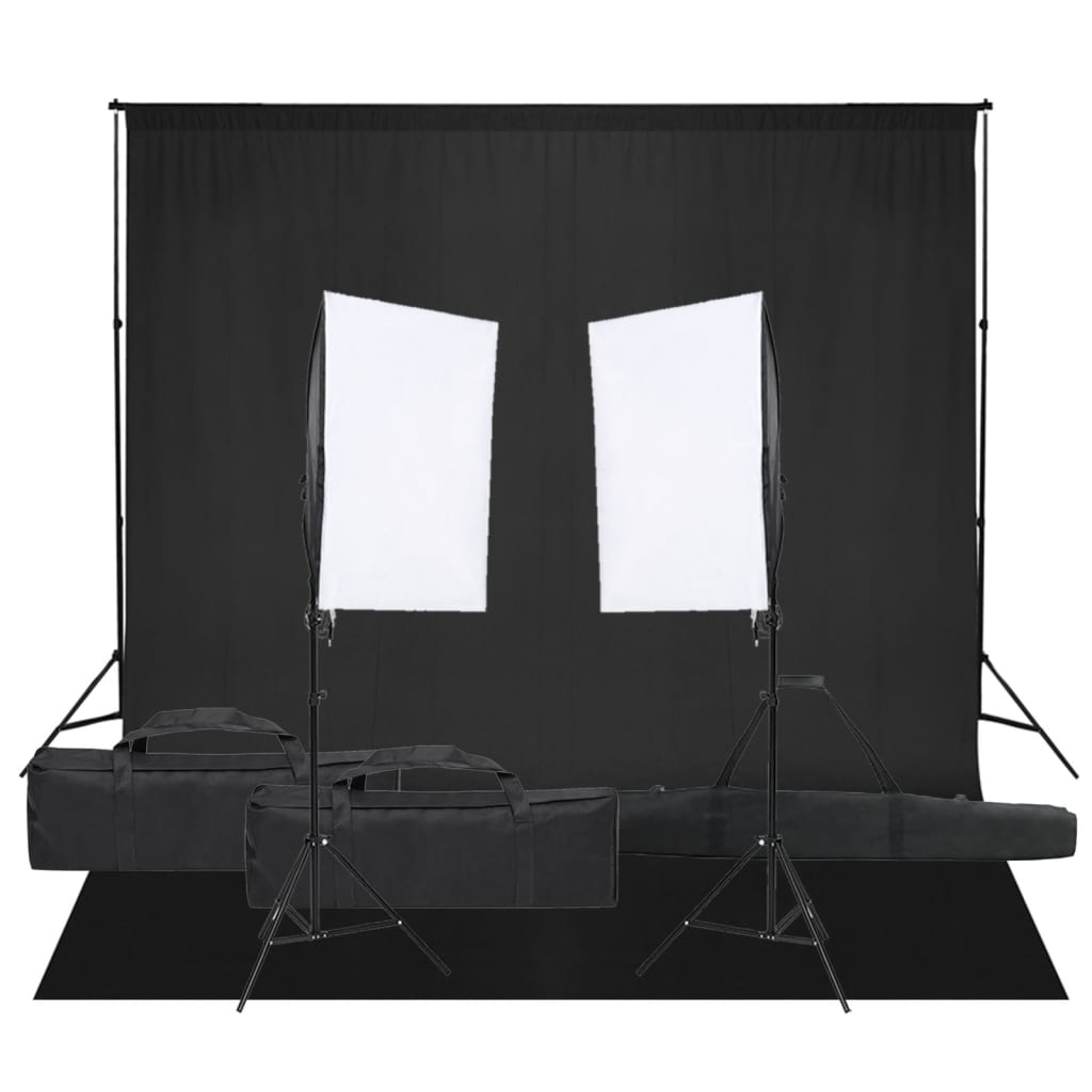 Vidaxl Photo Studio Set con set di illuminazione e sfondo