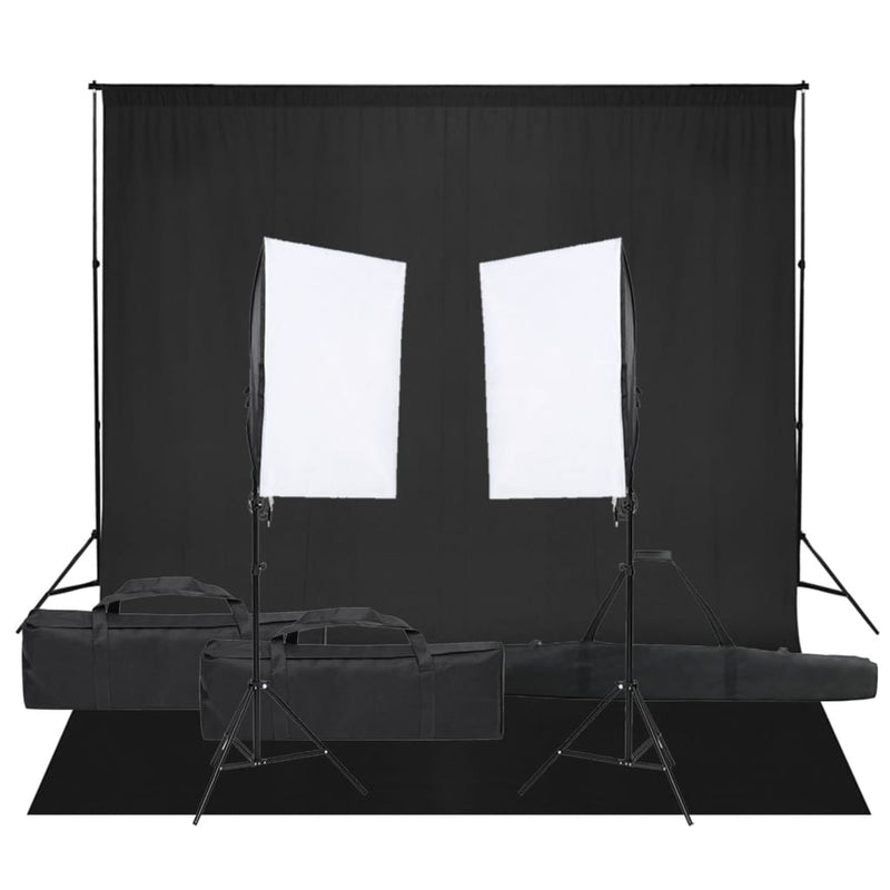 Vidaxl Photo Studio Set con set di illuminazione e sfondo