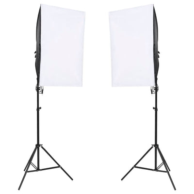 Vidaxl Photo Studio Conjunto de iluminación y fondo